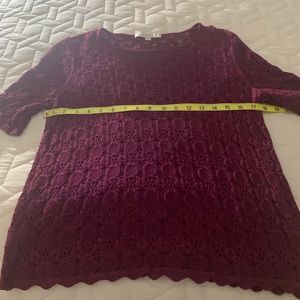 Loft Open Weave Sweater, Medium